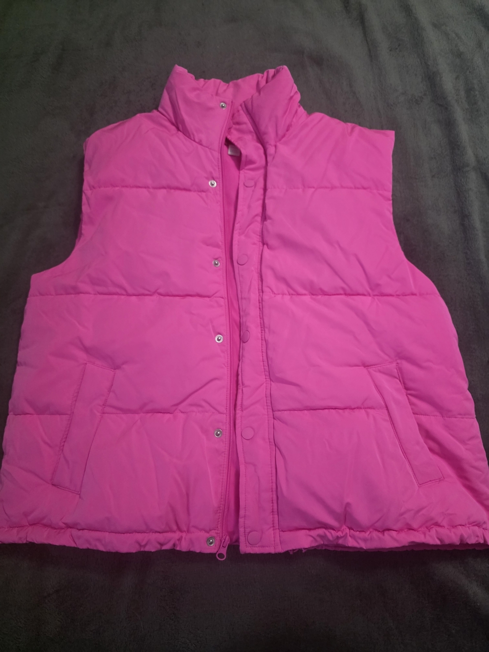 Target Bright Pink Quilted Puffer Vest